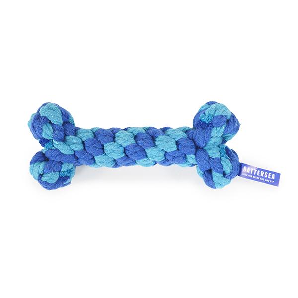 Blue Rosewood Battersea Rope Bone dog toy