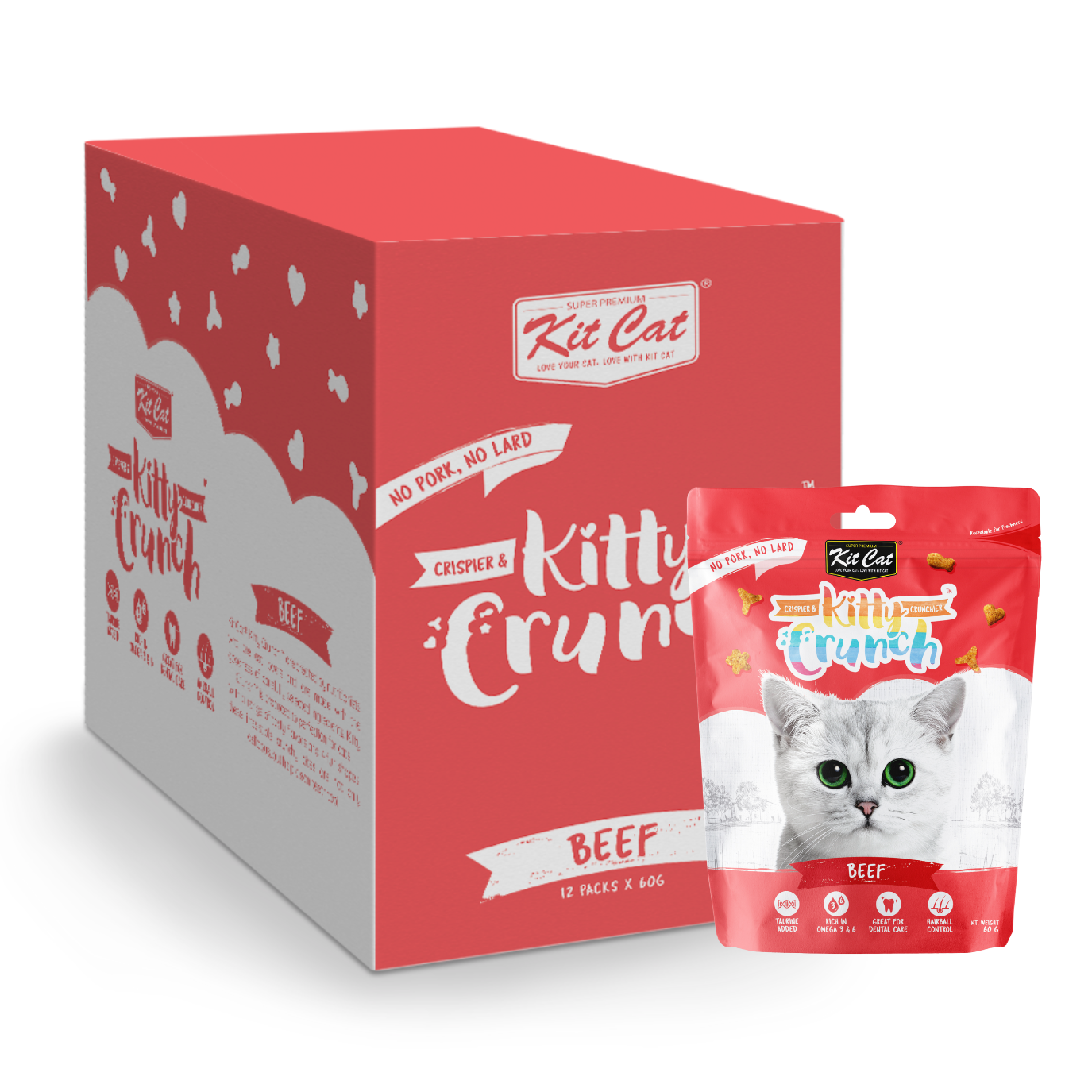 Kit Cat Kitty Crunch Bulk Deal 12 × 60g