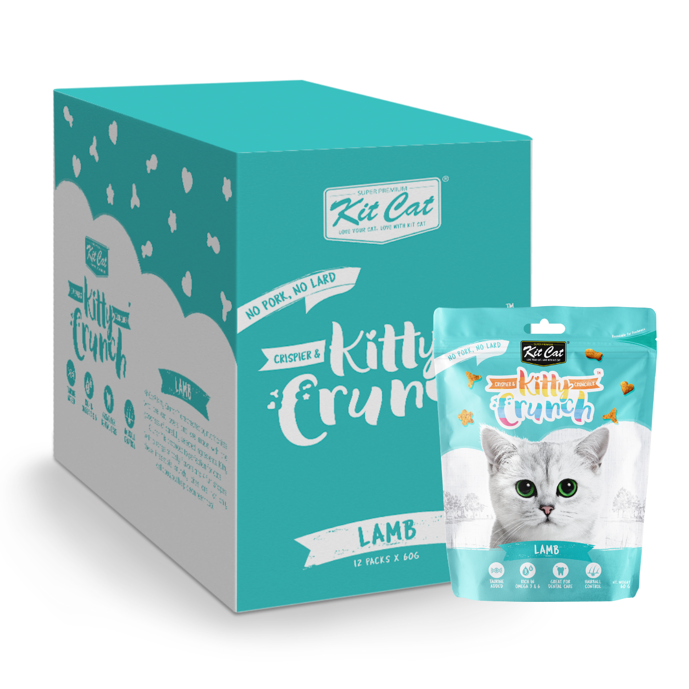 Kit Cat Kitty Crunch Bulk Deal 12 × 60g