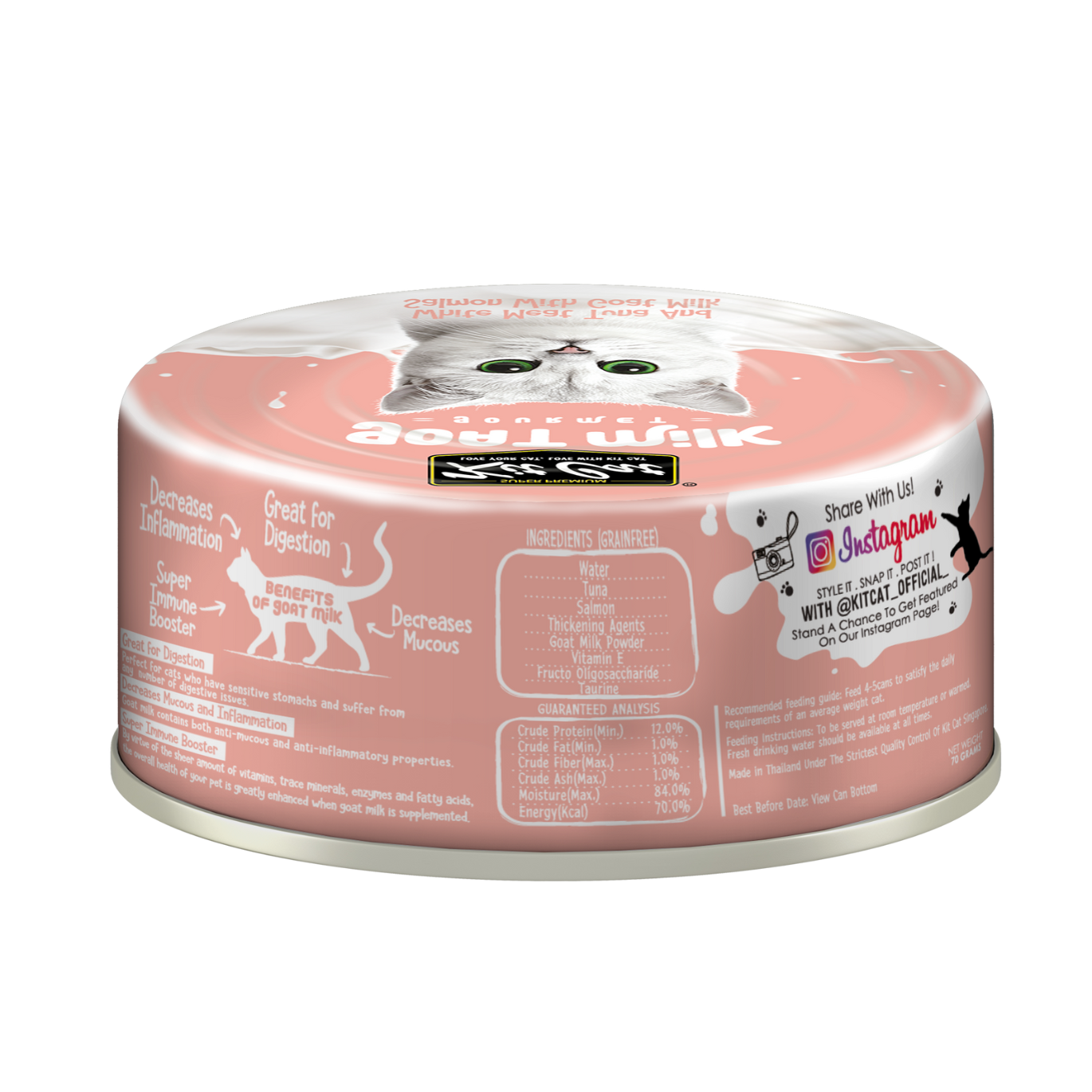 Kit Cat Goat's Milk Gourmet Wet Cat Food (70g)