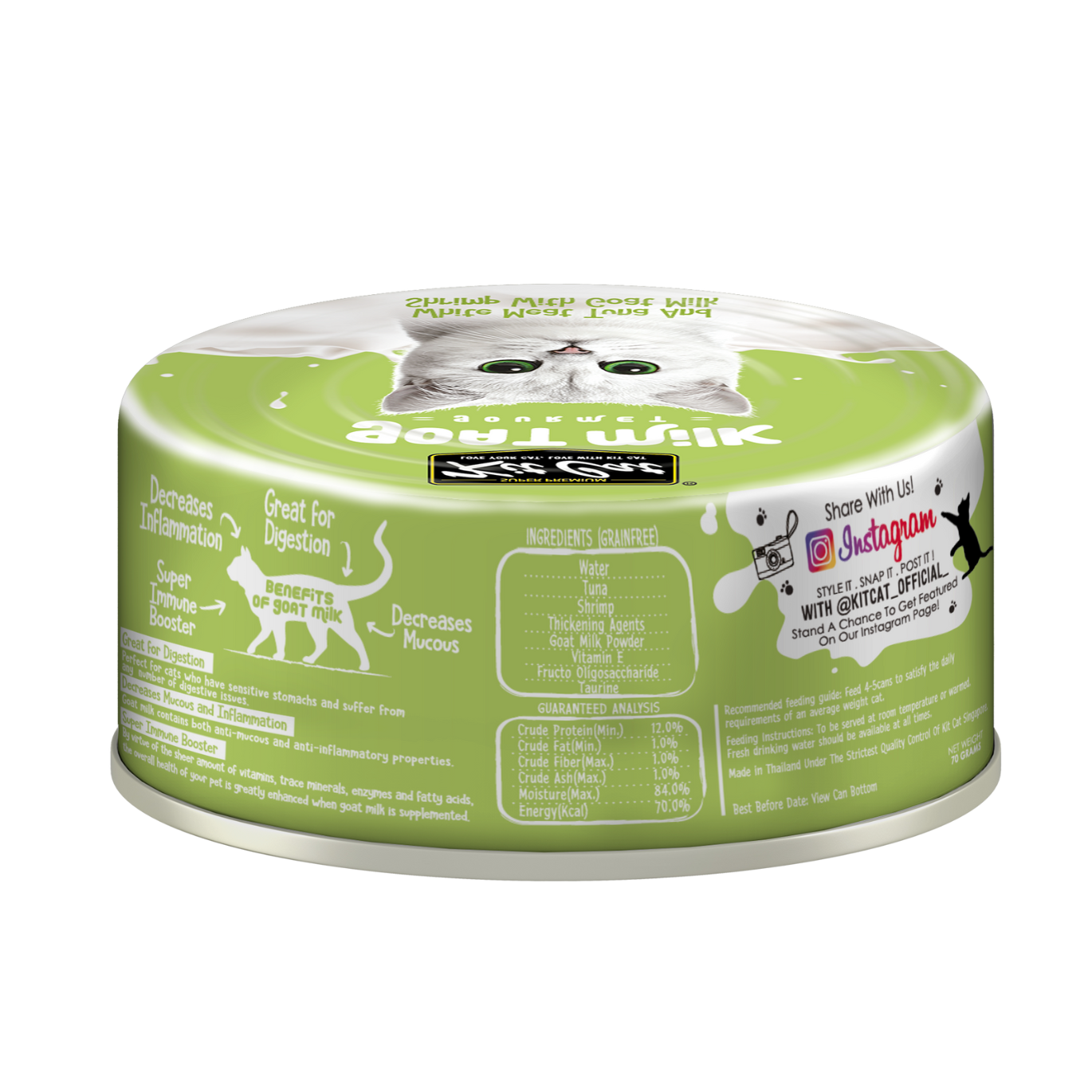 Kit Cat Goat's Milk Gourmet Wet Cat Food (70g)