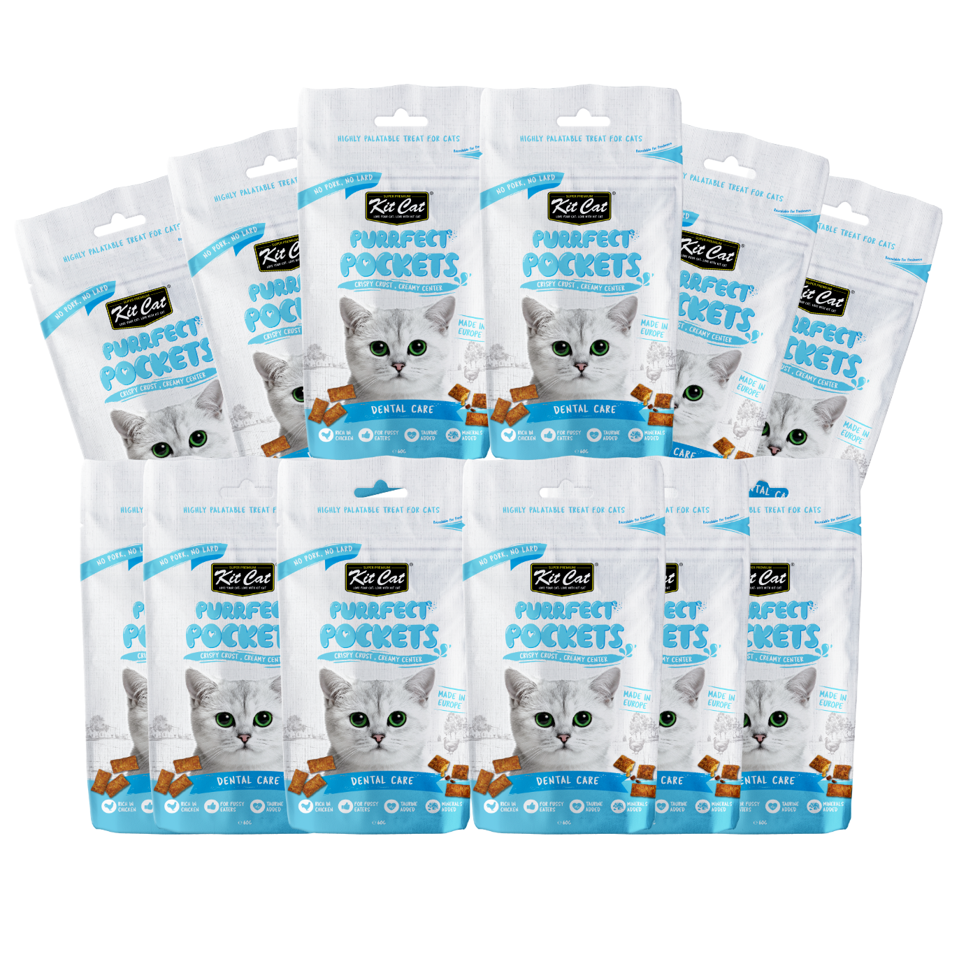 Kit Cat Purrfect Pockets Bulk Deal 12 × 60g