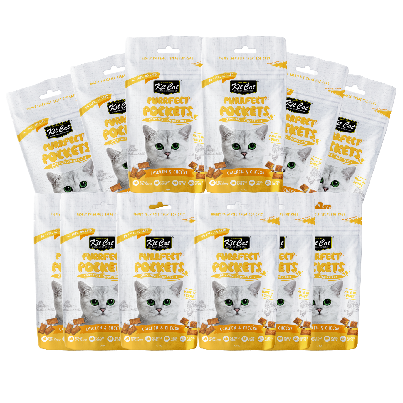 Kit Cat Purrfect Pockets Bulk Deal 12 × 60g