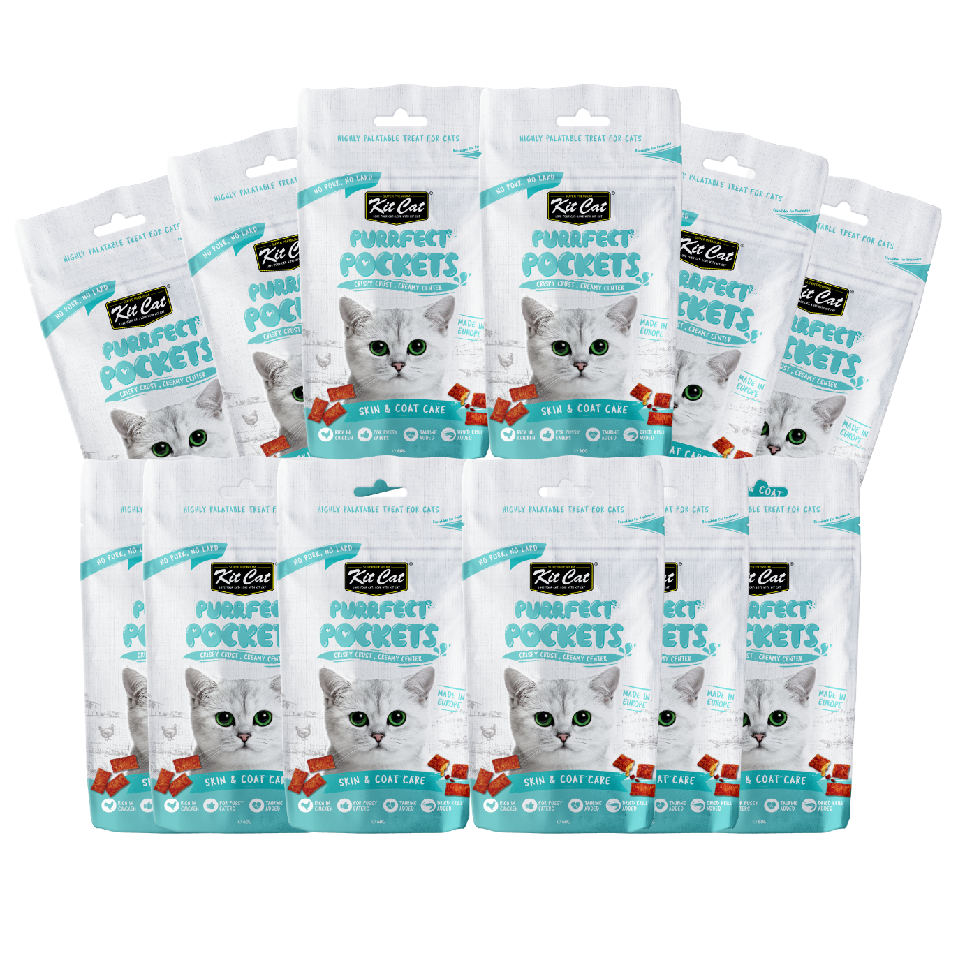 Kit Cat Purrfect Pockets Bulk Deal 12 × 60g