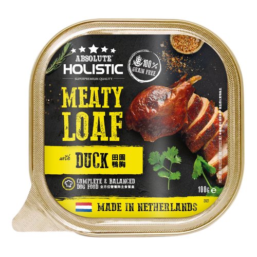 Absolute Holistic Meaty Loaf Wet Dog Food (16 × 100g)