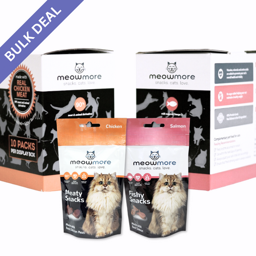 Meow More Meaty Snacks Bulk Deal 10 × 35g
