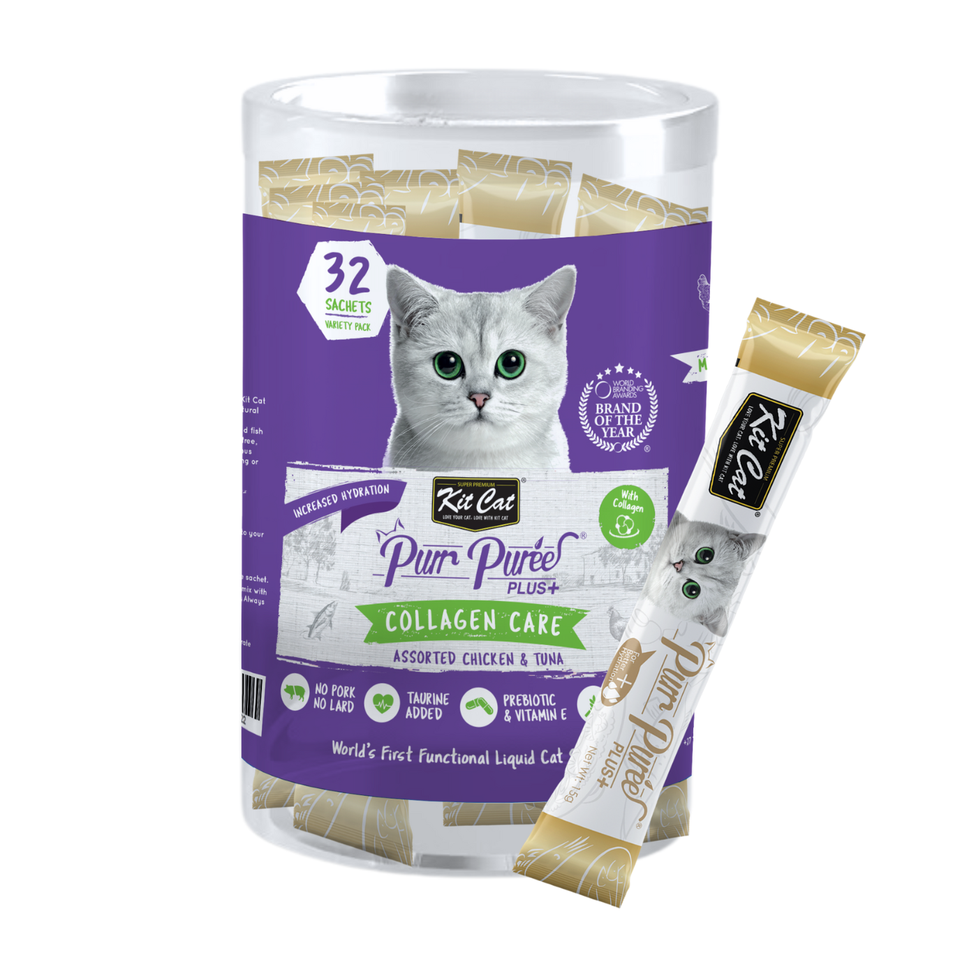 Kit Cat Purr Puree Plus+ Bulk Deal 32 × 15g