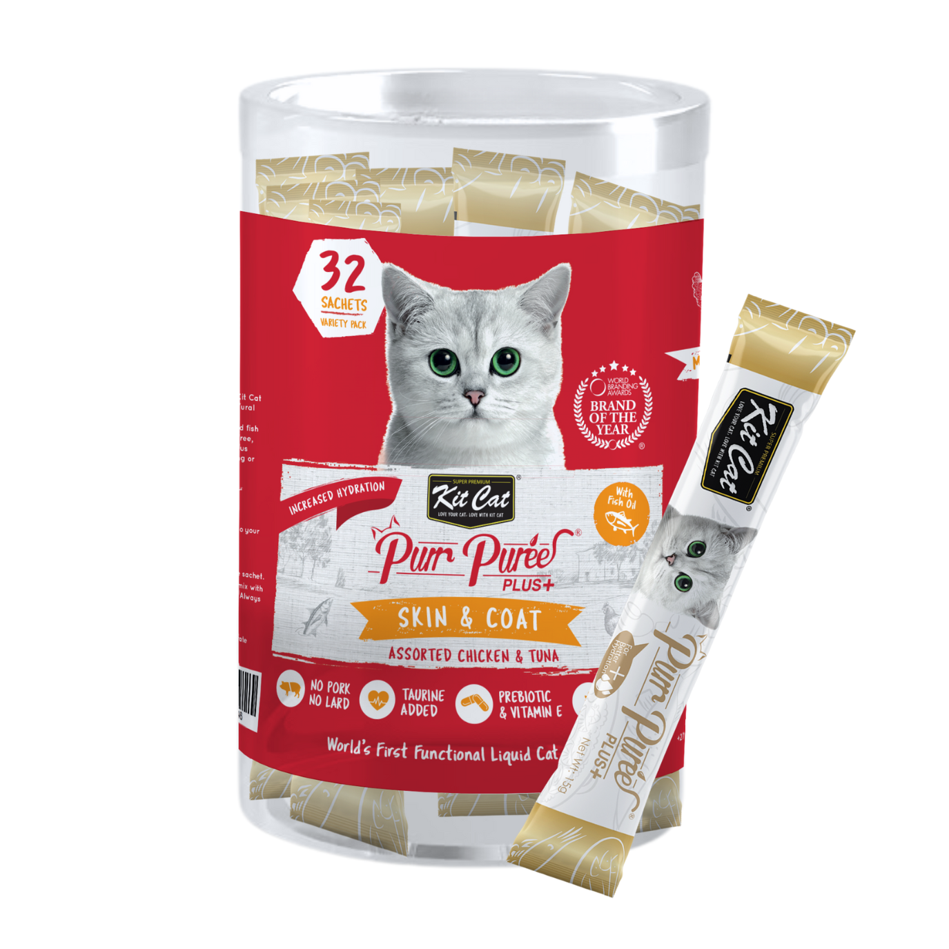 Kit Cat Purr Puree Plus+ Bulk Deal 32 × 15g