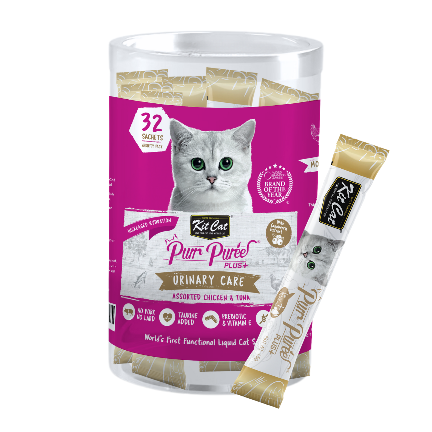 Kit Cat Purr Puree Plus+ Bulk Deal 32 × 15g
