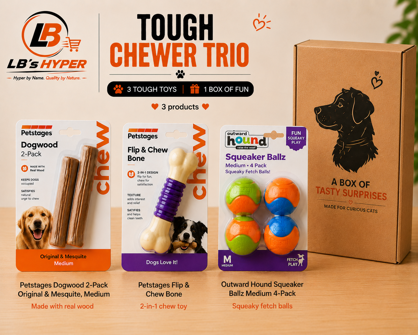 Tough Chewer Trio