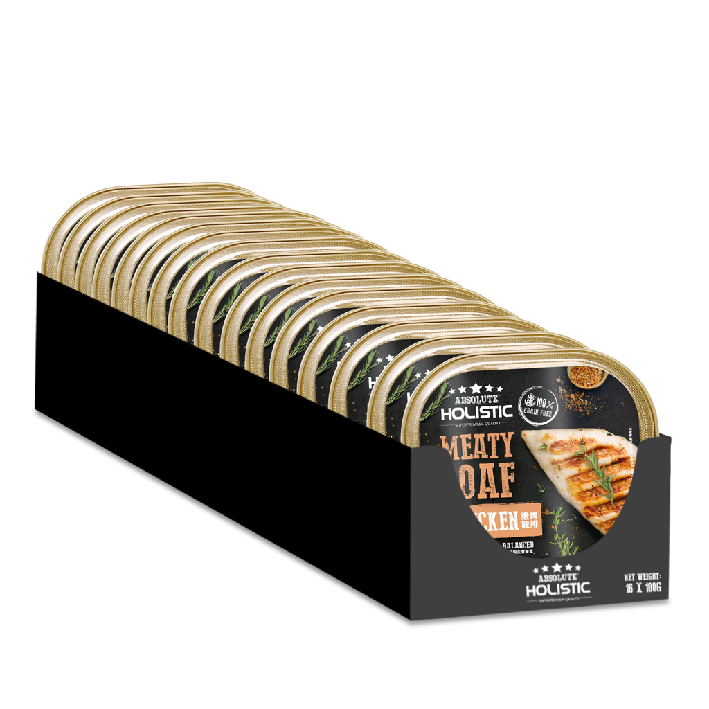 Absolute Holistic Meaty Loaf Wet Dog Food (16 × 100g)