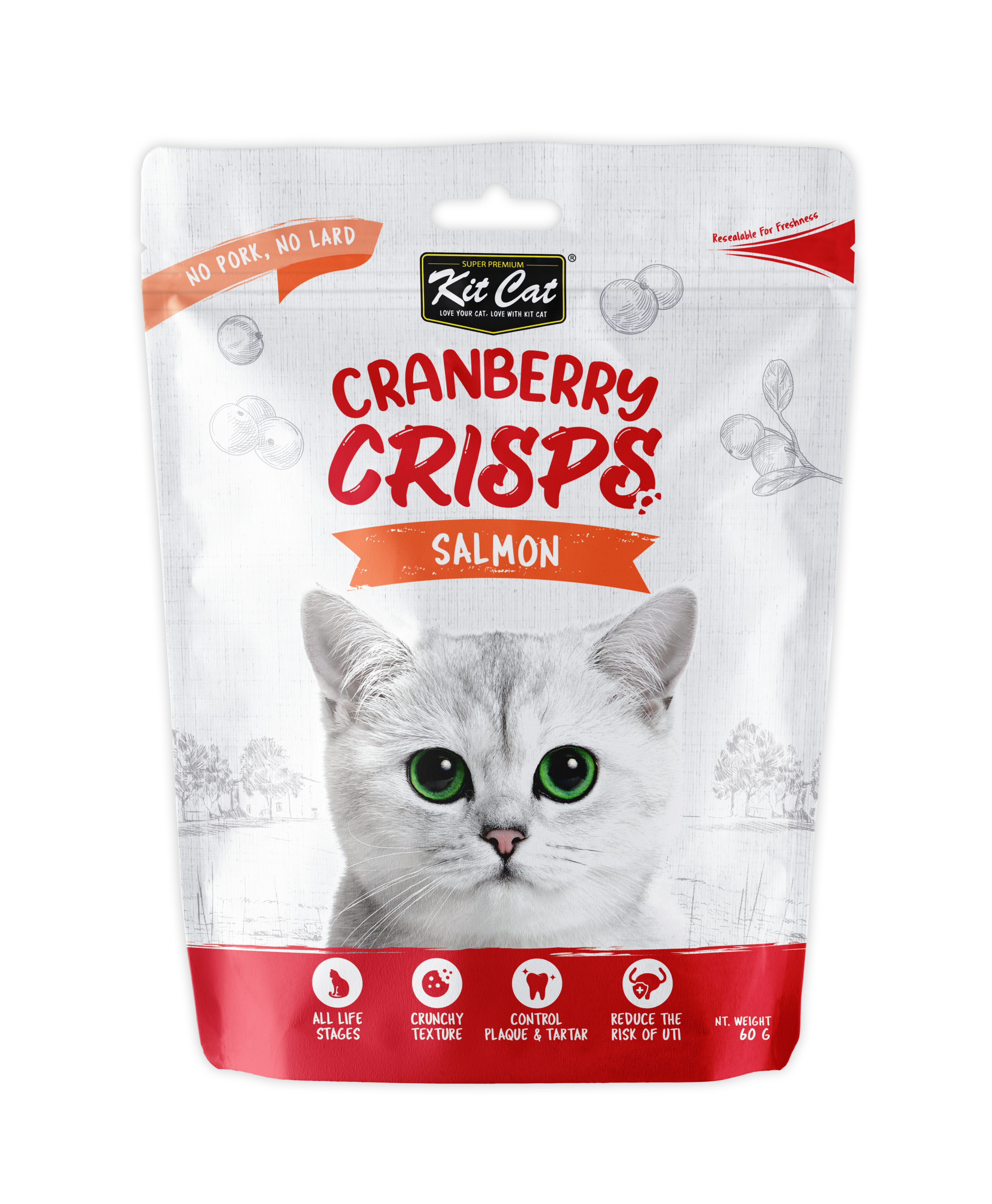 Kit Cat Cranberry Crisps Cat Treats 60g – seafood