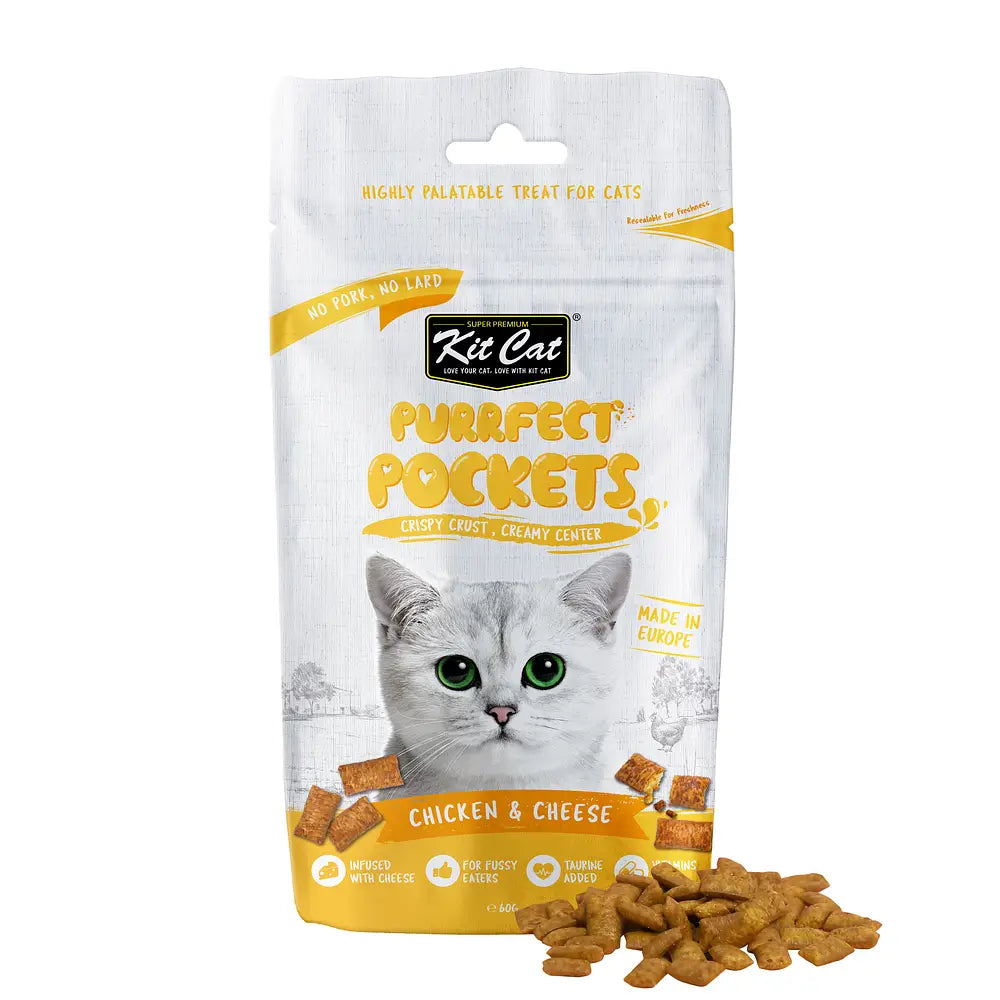 Kit Cat Purrfect Pockets 60g – Chicken & Cheese