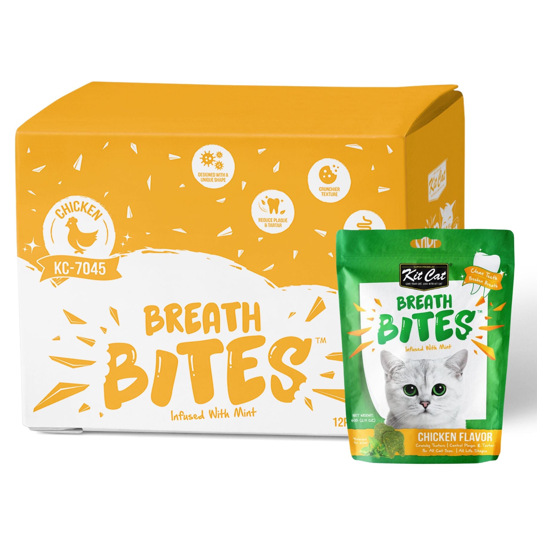 Kit Cat BreathBites Bulk Deal 12 × 60g