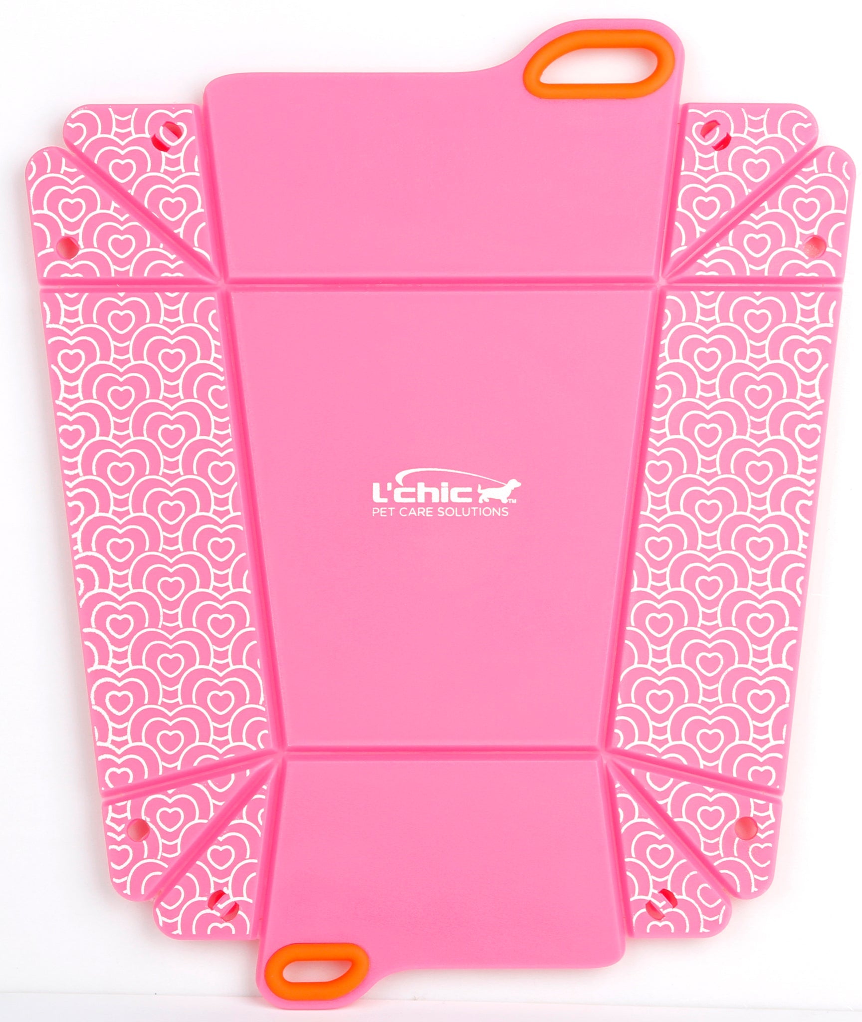 L'Chic Chop2Bowl Travel Bowl – Pink Pattern