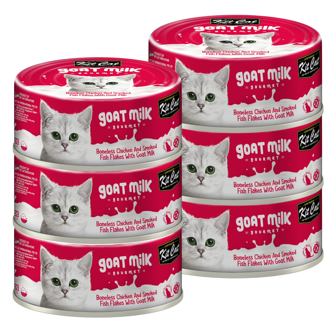 Kit Cat Goat's Milk Gourmet Bulk Deal 24 × 70g