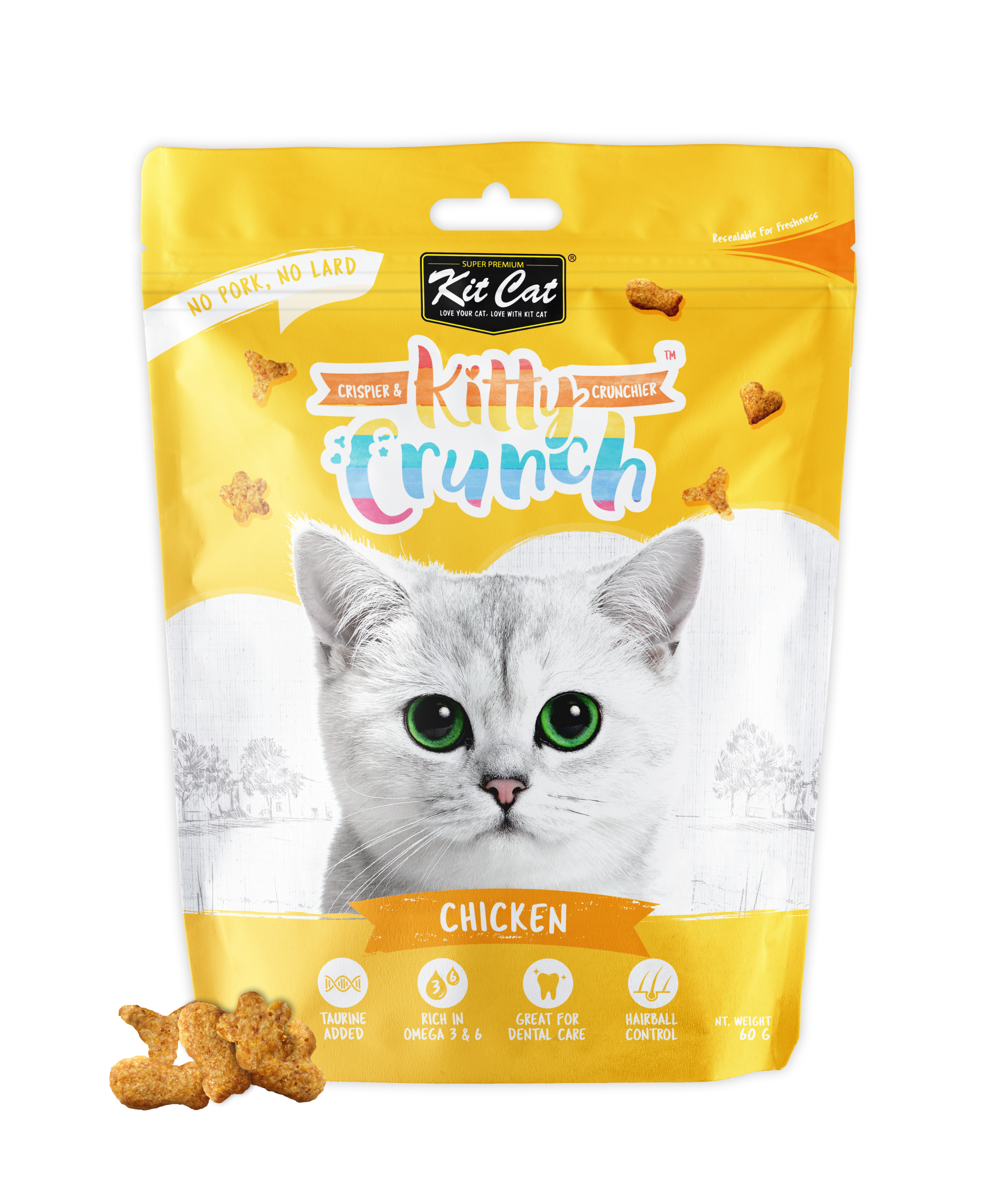 Kit Cat KittyCrunch Cat Treats 60g – beef