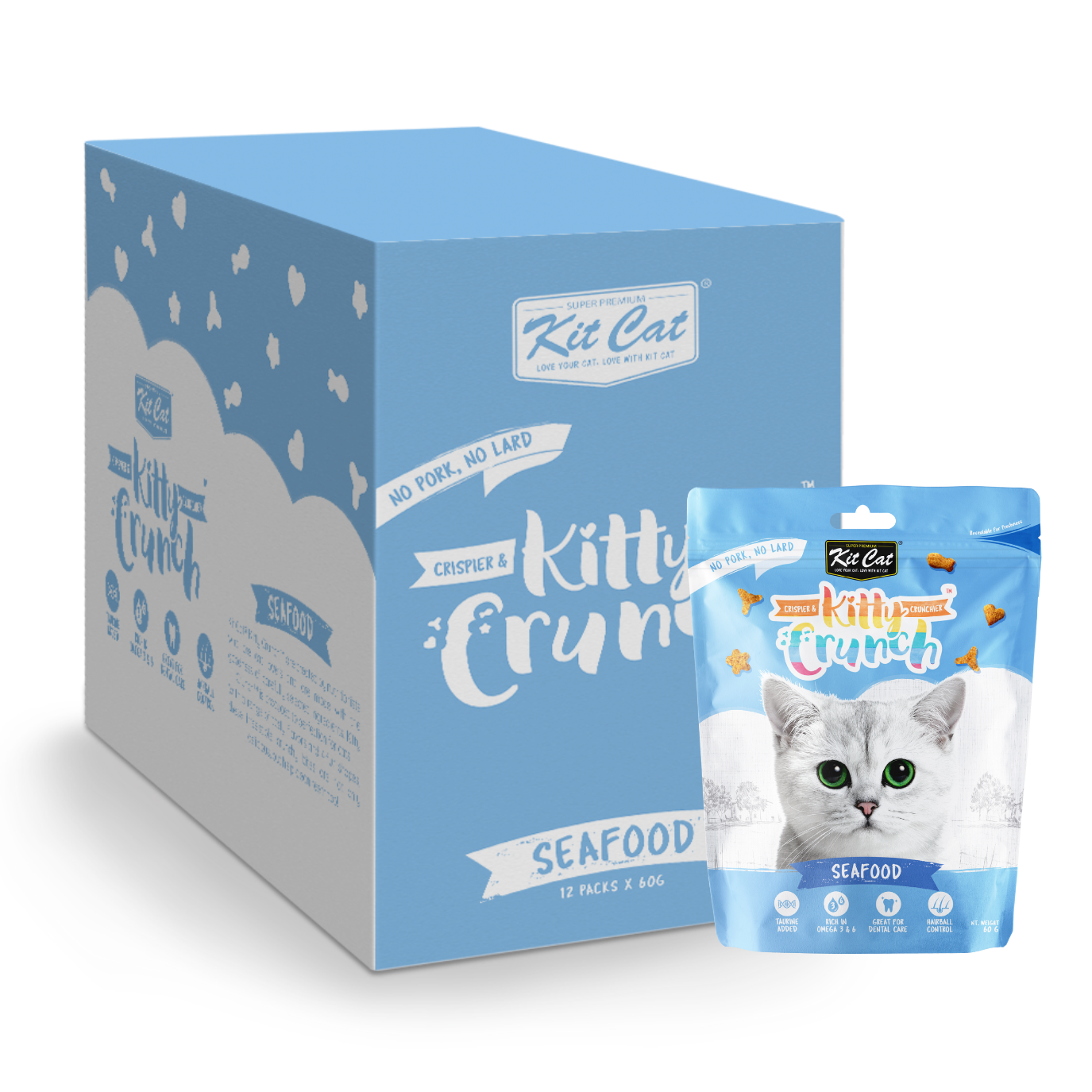 Kit Cat Kitty Crunch Bulk Deal 12 × 60g
