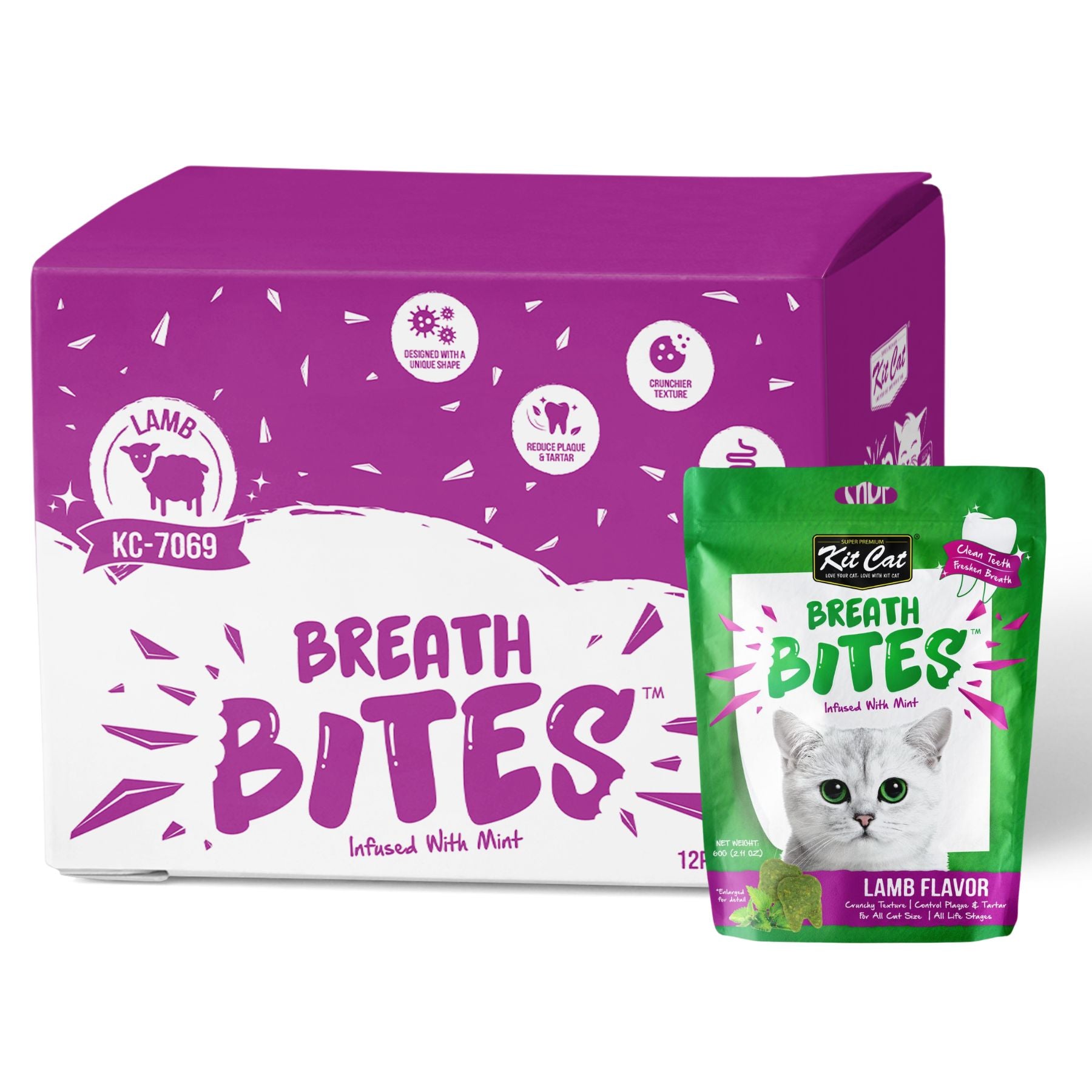 Kit Cat BreathBites Bulk Deal 12 × 60g