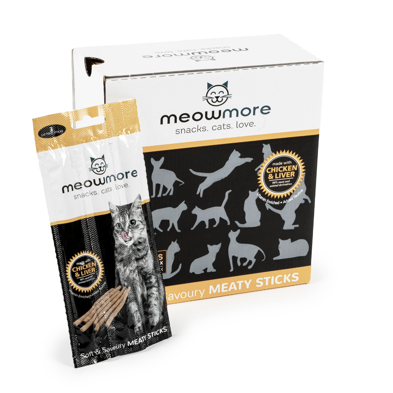 Meow More Cat Treat Sticks Bulk Deal 35 Sticks