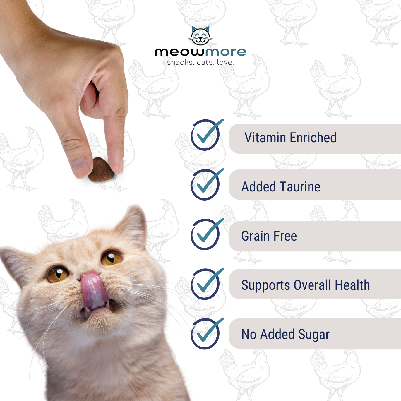 Meow More Meaty Snacks 35g