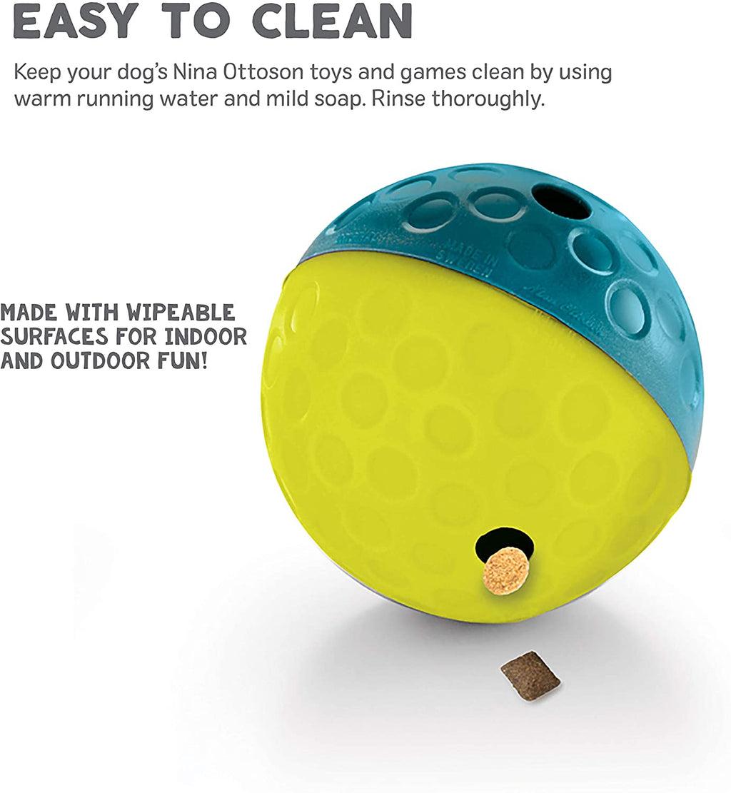 Nina Ottosson Treat Tumble Blue Small Level 1 Interactive Dog Puzzle Toy