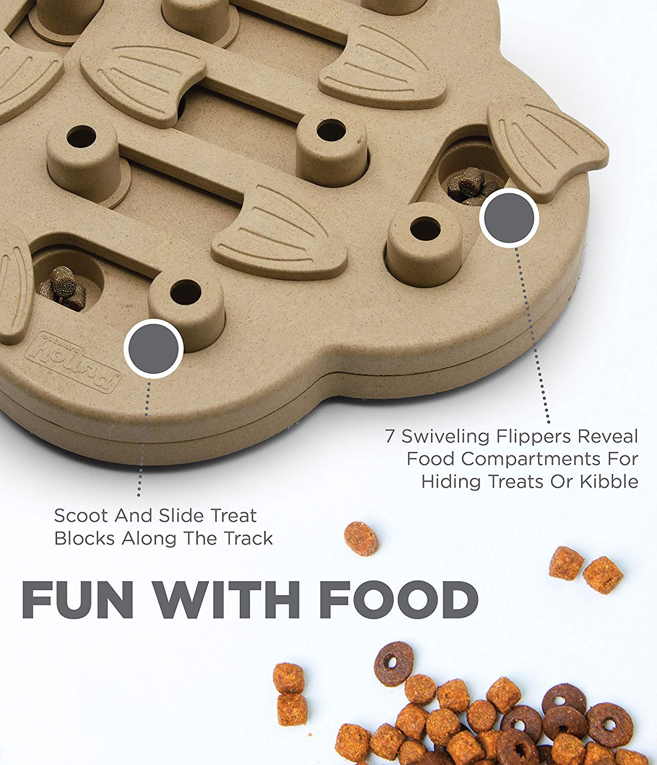 Nina Ottosson Dog Hide N' Slide Level 2 Interactive Dog Puzzle Toy