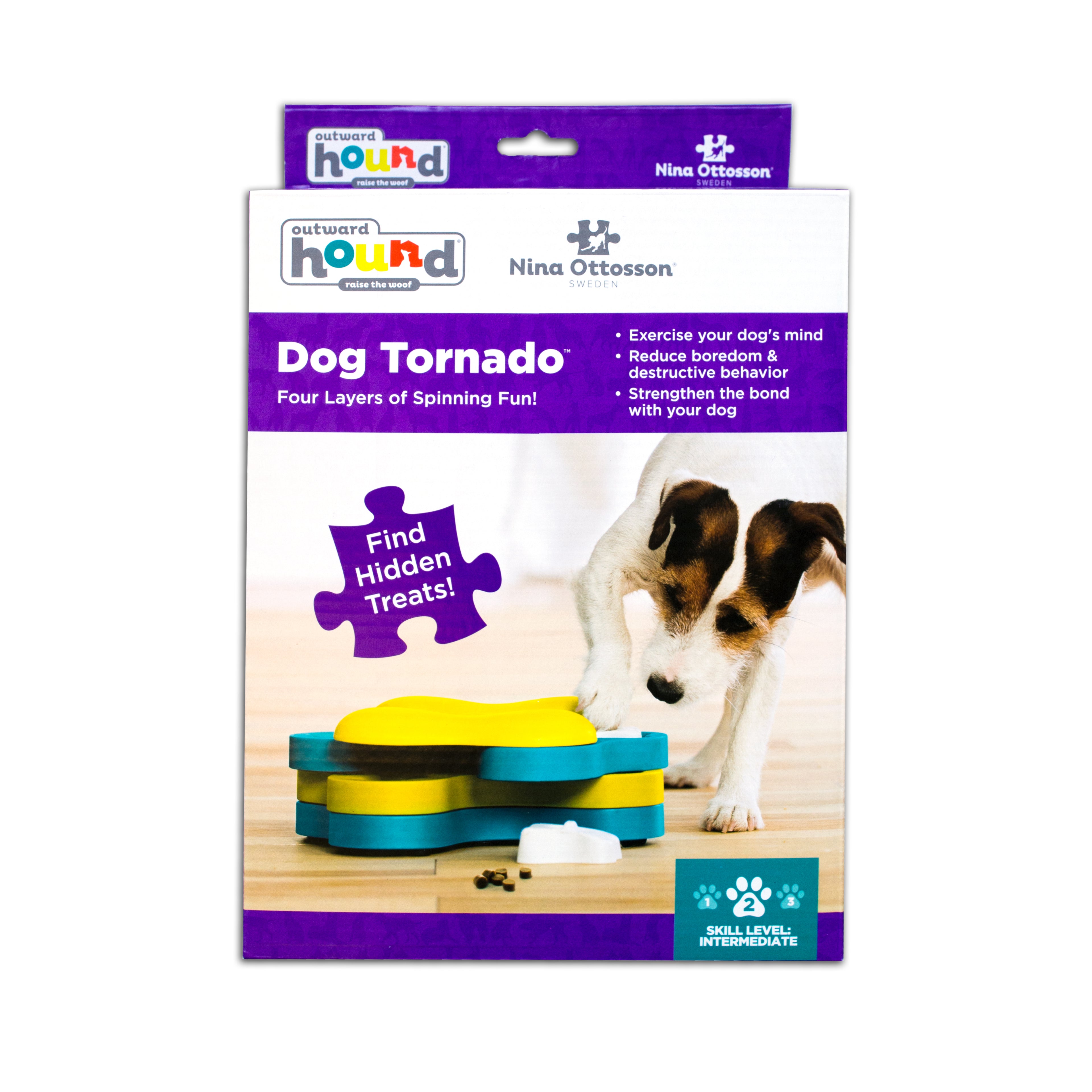 Nina Ottosson Dog Tornado Level 2 Interactive Dog Puzzle Toy