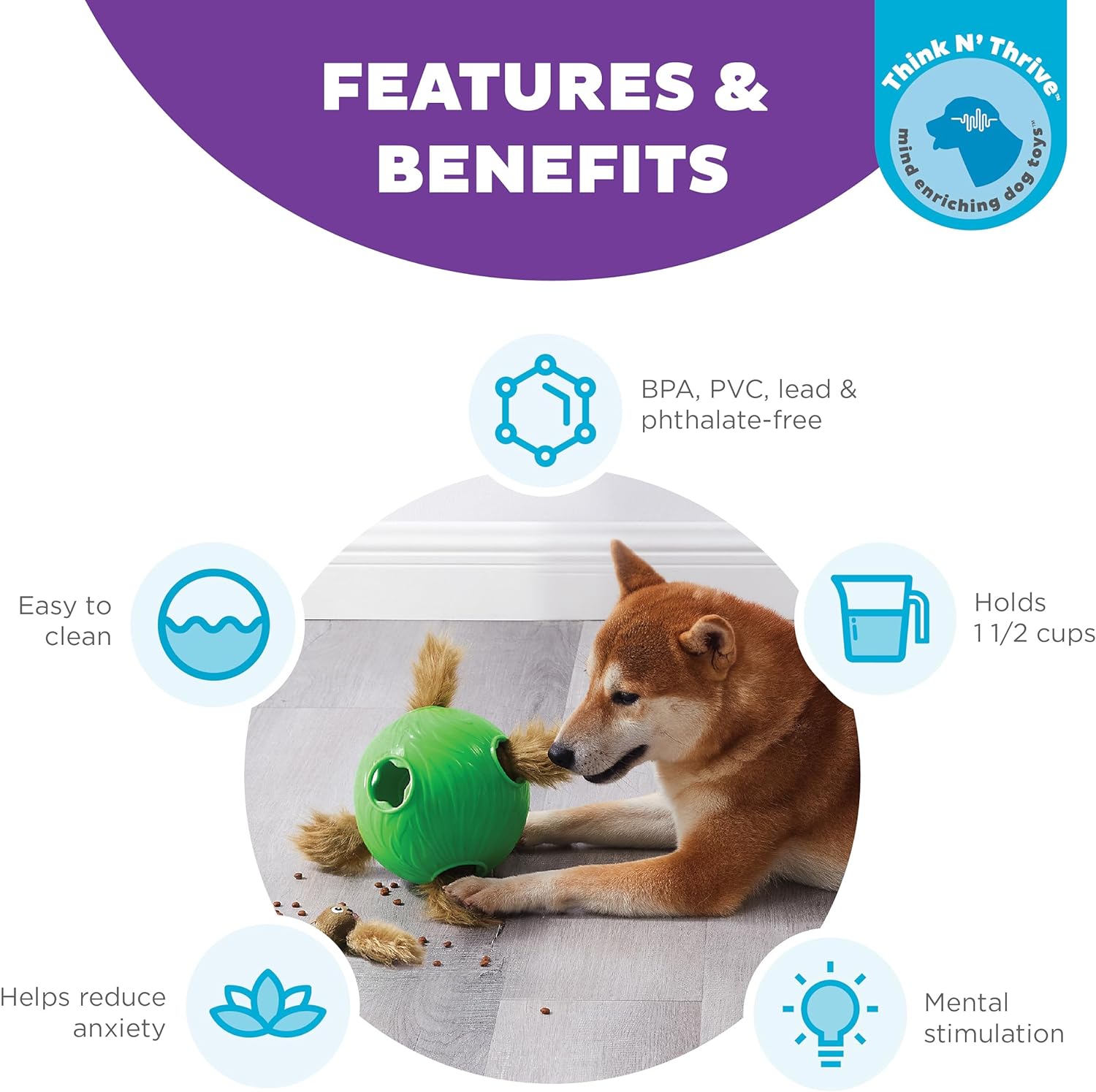 Nina Ottosson Dog Snuffle 'n Treat Ball