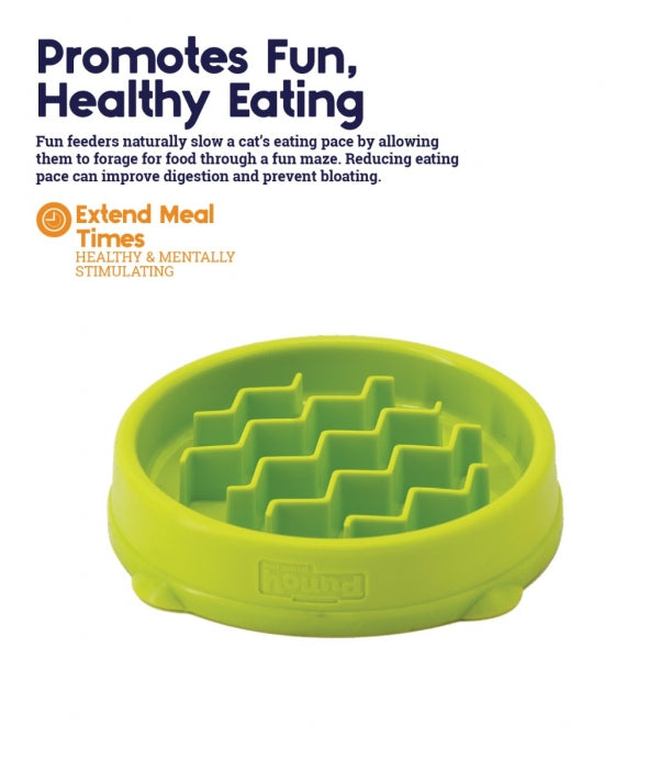 Outward Hound Cat Fun Feeder Tiny Green