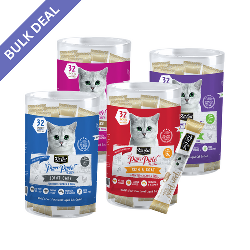 Kit Cat Purr Puree Plus+ Bulk Deal 32 × 15g