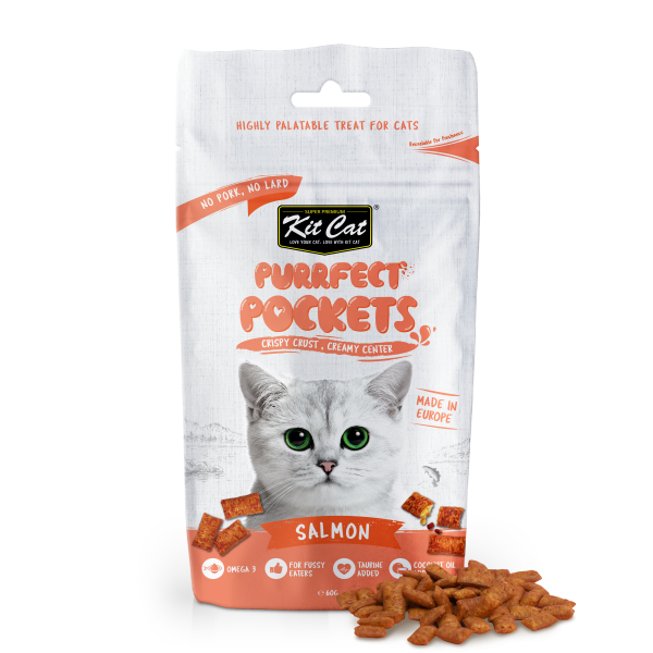 Kit Cat Purrfect Pockets 60g – Salmon