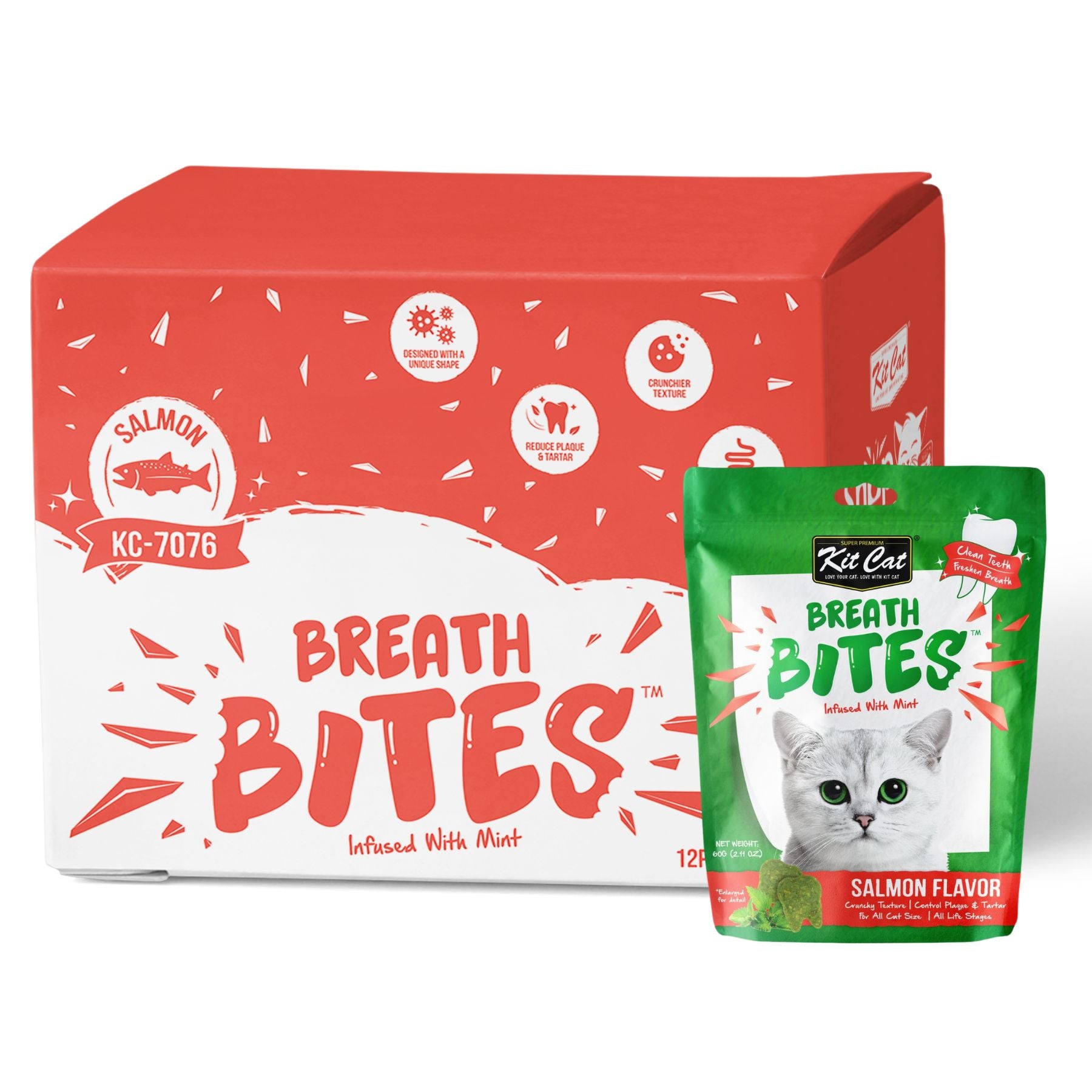 Kit Cat BreathBites Bulk Deal 12 × 60g