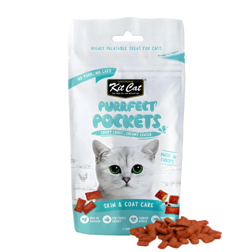 Kit Cat Purrfect Pockets 60g – Skin & Coat Care