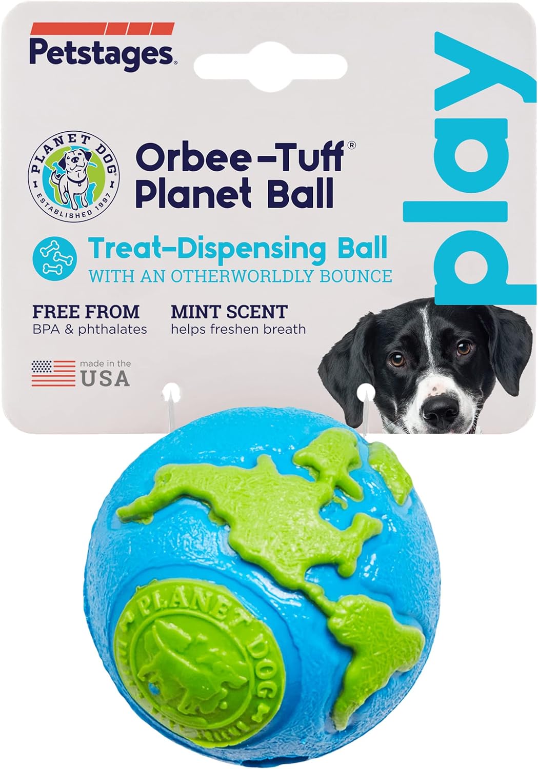 Petstages Planet Dog Orbee-Tuff Ball Medium