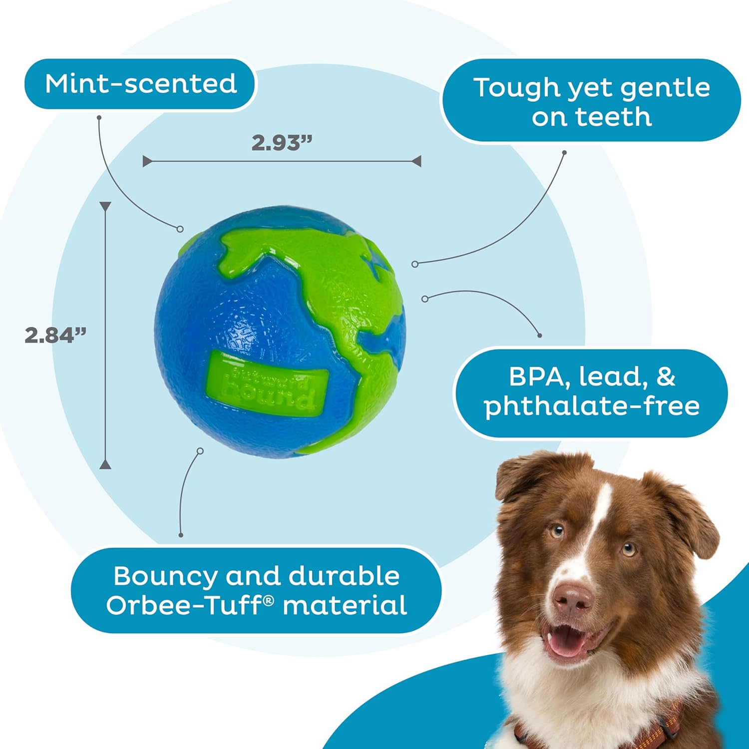 Petstages Planet Dog Orbee-Tuff Ball Medium