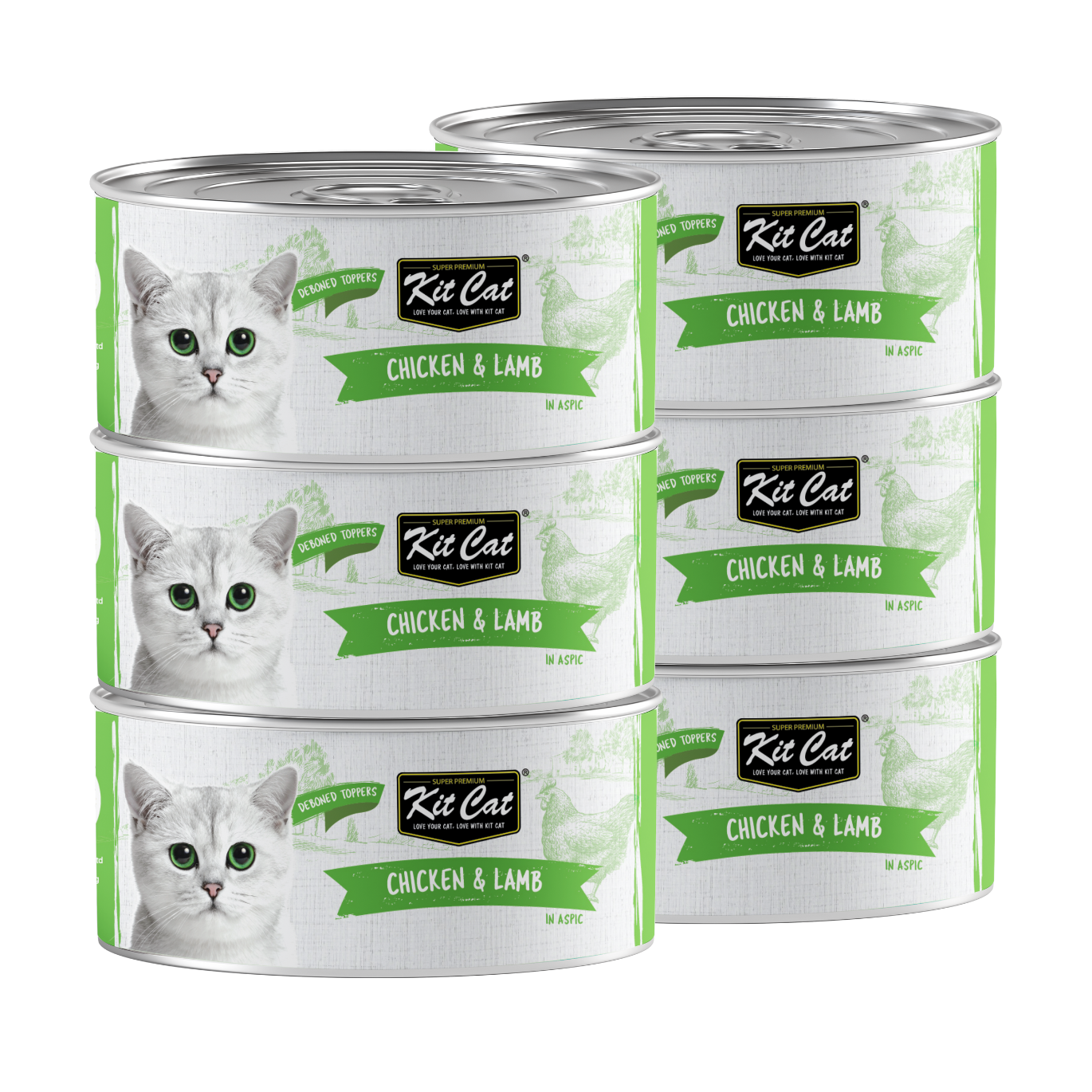 Kit Cat Canned Food Aspic/Toppers Bulk Deal 24 × 80g