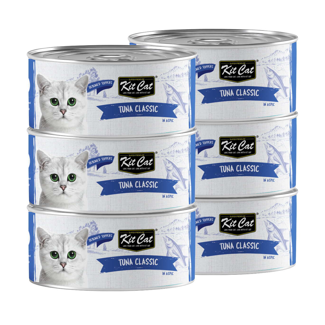 Kit Cat Canned Food Aspic/Toppers Bulk Deal 24 × 80g