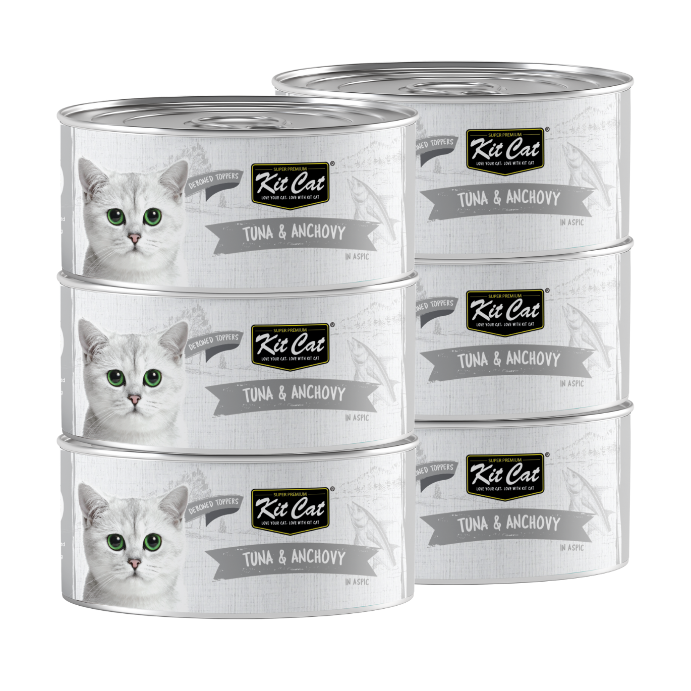 Kit Cat Canned Food Aspic/Toppers Bulk Deal 24 × 80g