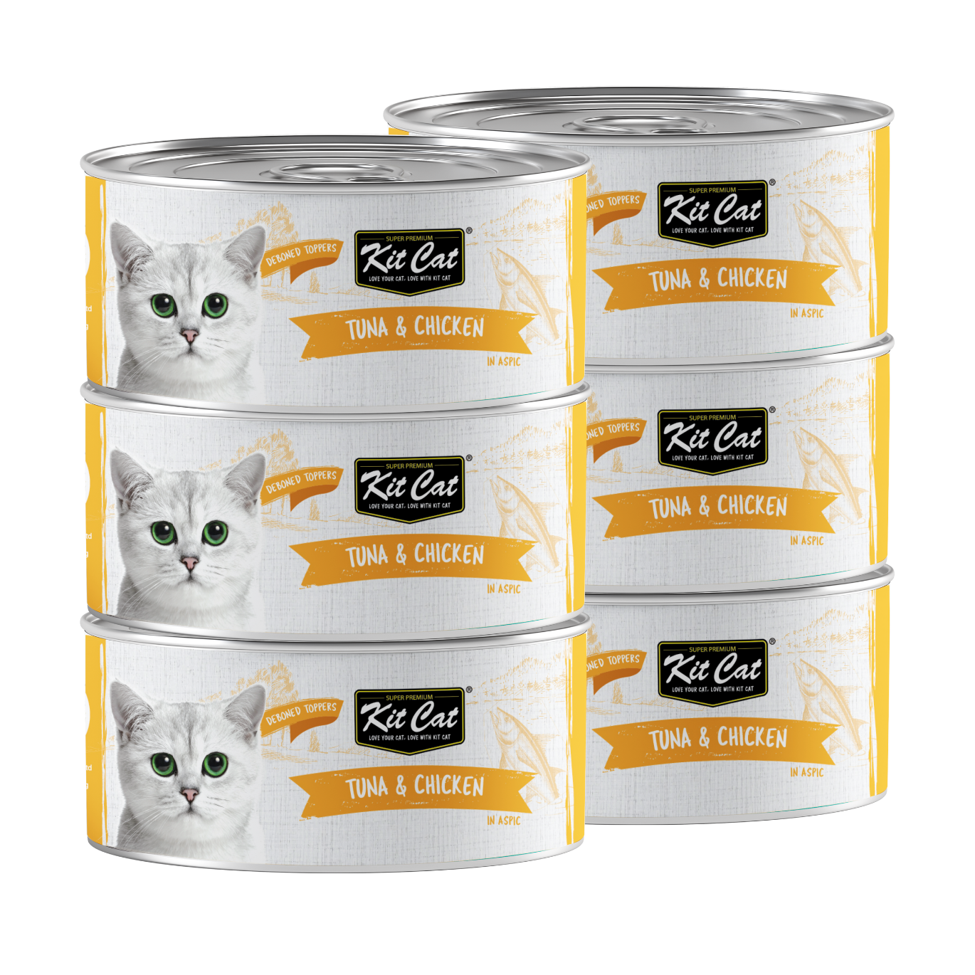 Kit Cat Canned Food Aspic/Toppers Bulk Deal 24 × 80g
