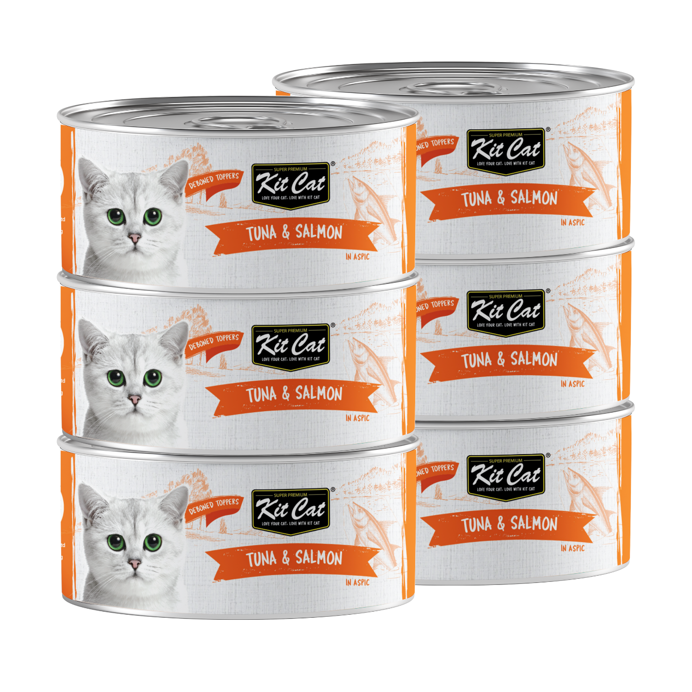 Kit Cat Canned Food Aspic/Toppers Bulk Deal 24 × 80g