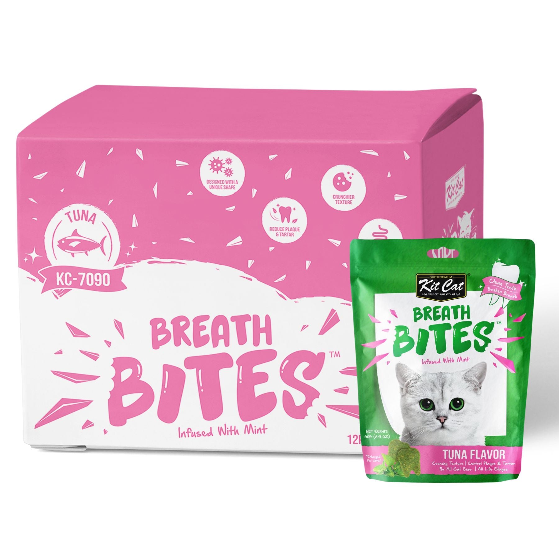 Kit Cat BreathBites Bulk Deal 12 × 60g